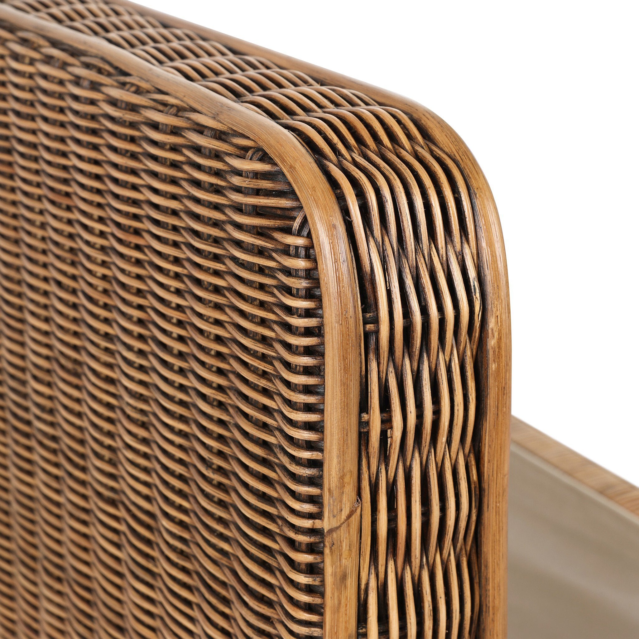 Four Hands Rowina Trunk — Natural Brown Rattan