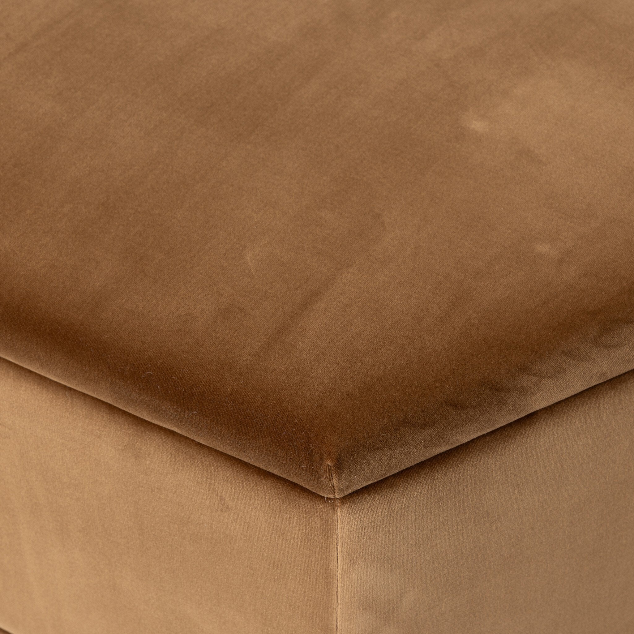 Four Hands Becenti Ottoman — Surrey Ochre