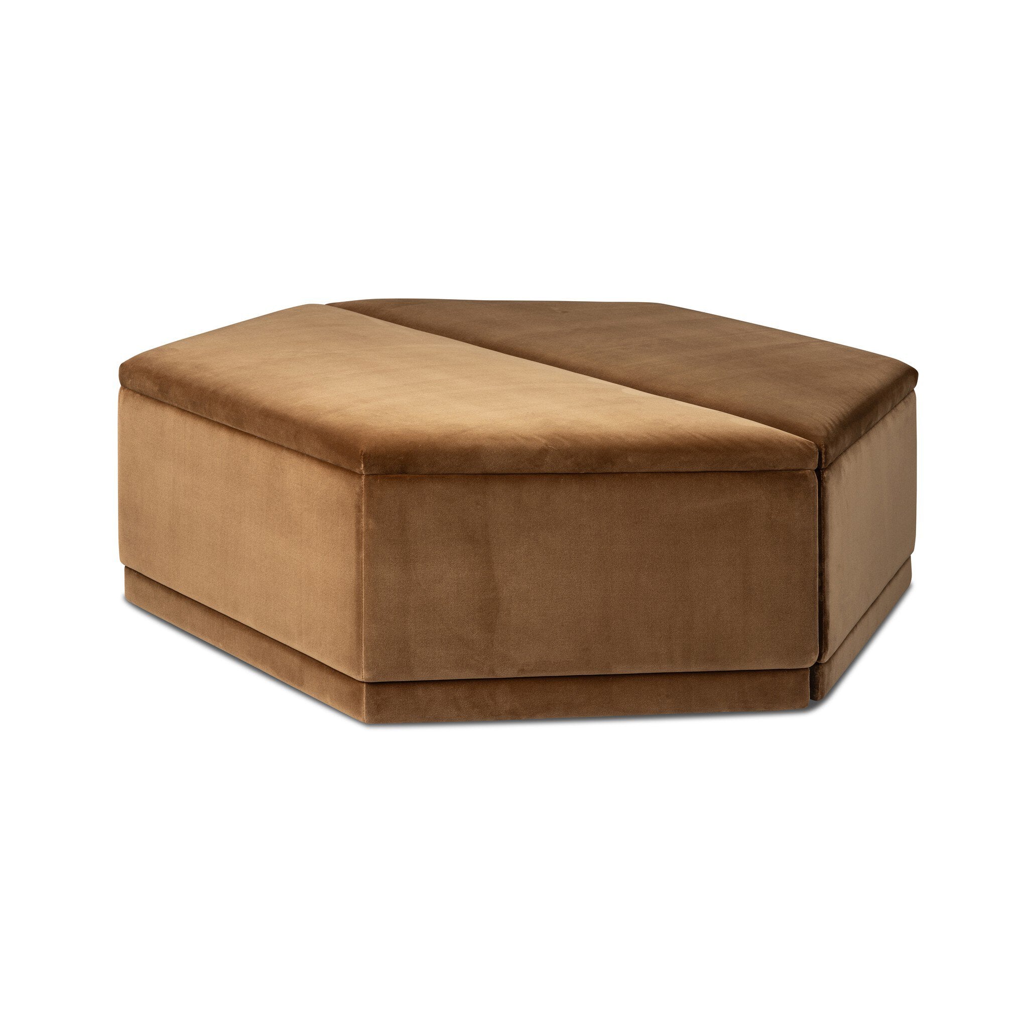 Four Hands Becenti Ottoman — Surrey Ochre