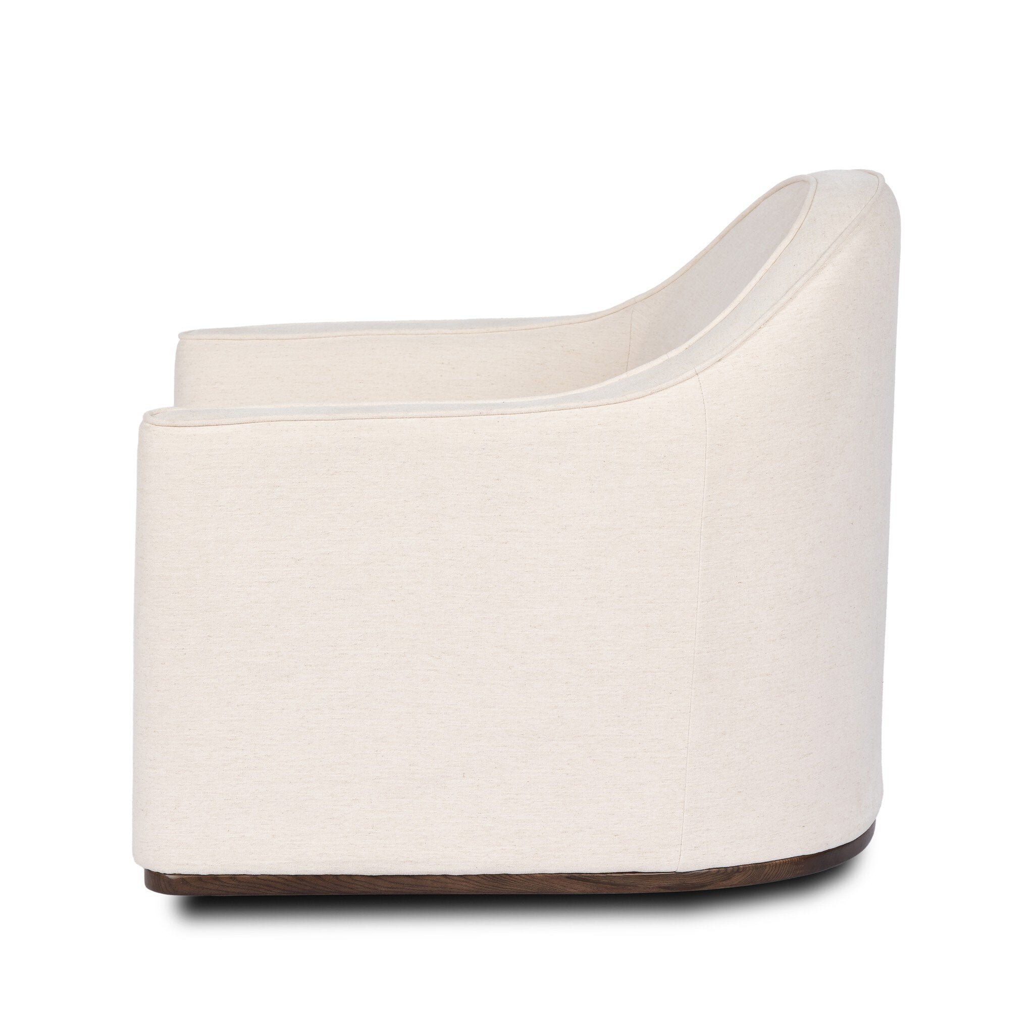Four Hands Chella Swivel Chair — Laughlin Bone-Fawn Ash