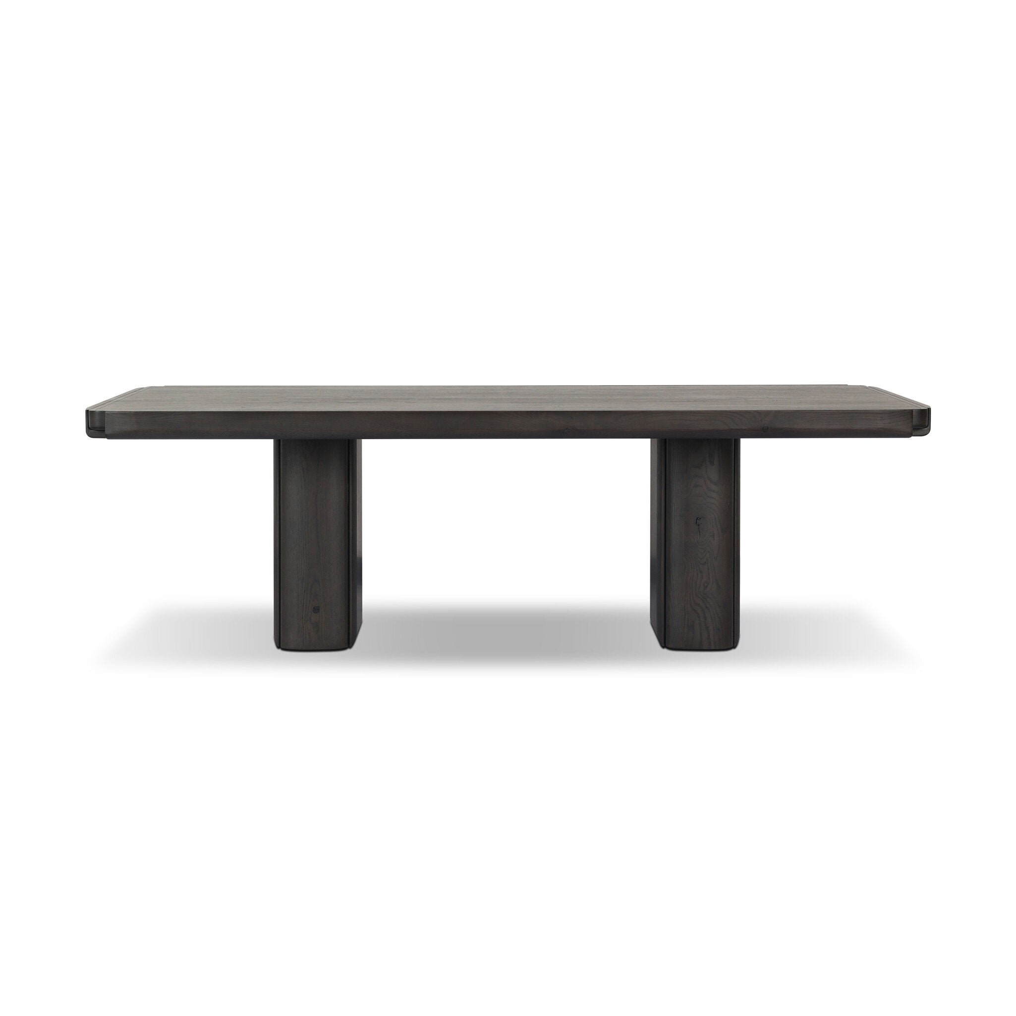 Four Hands Floyd Dining Table — Smoked Black Oak-Smoked Black Oak Veneer