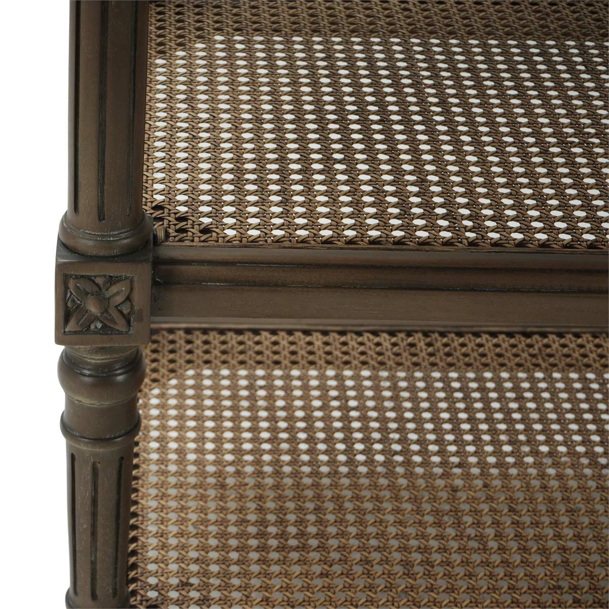 Bramble Melissa Side Table — Straw Wash / Rattan Glaze