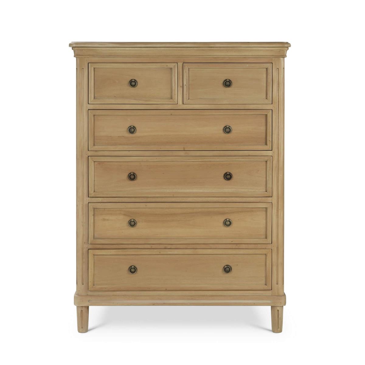 Bramble Hayward 6 Drawer Tall Boy — Fruit Wood