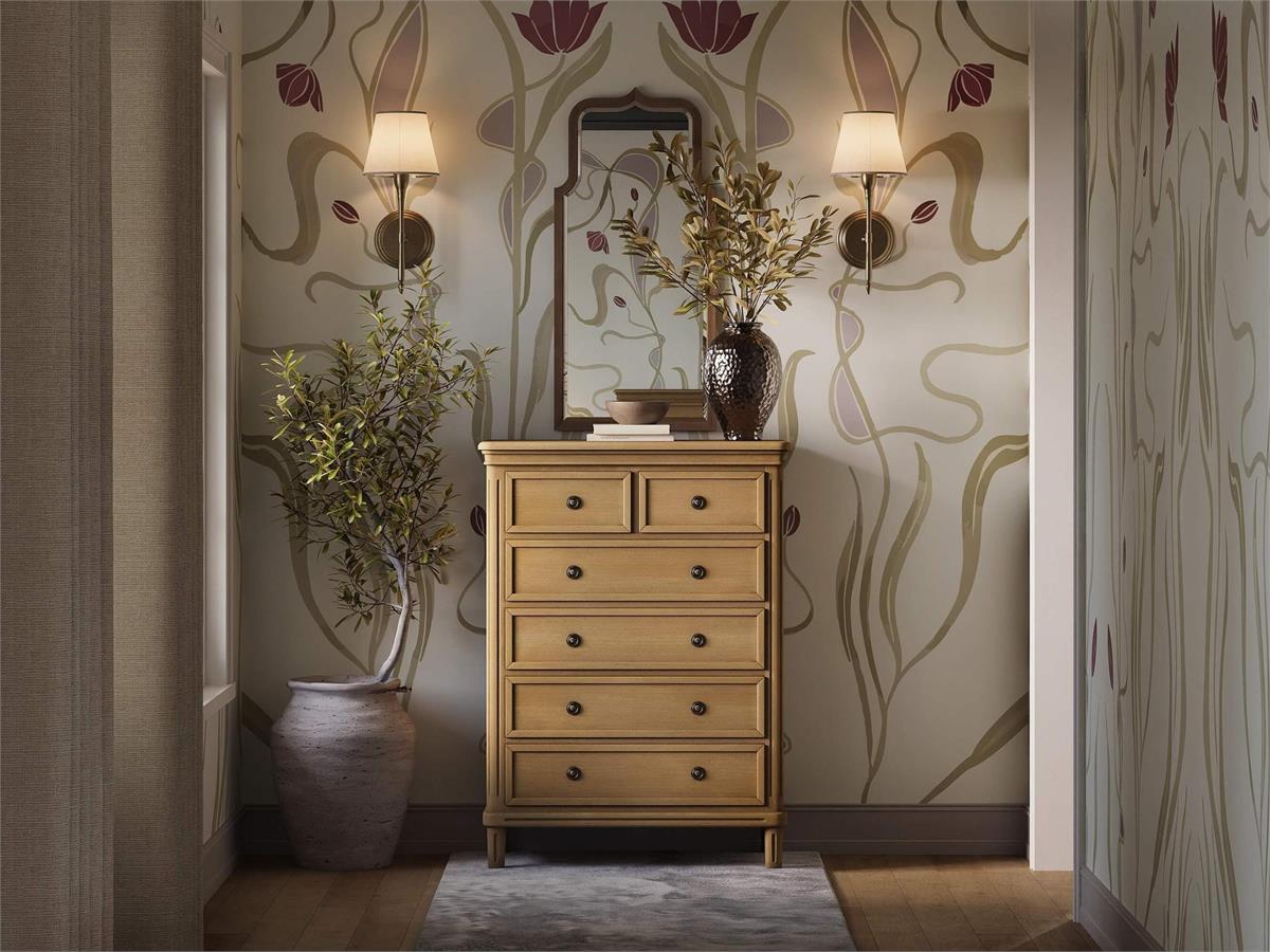Bramble Hayward 6 Drawer Tall Boy — Fruit Wood