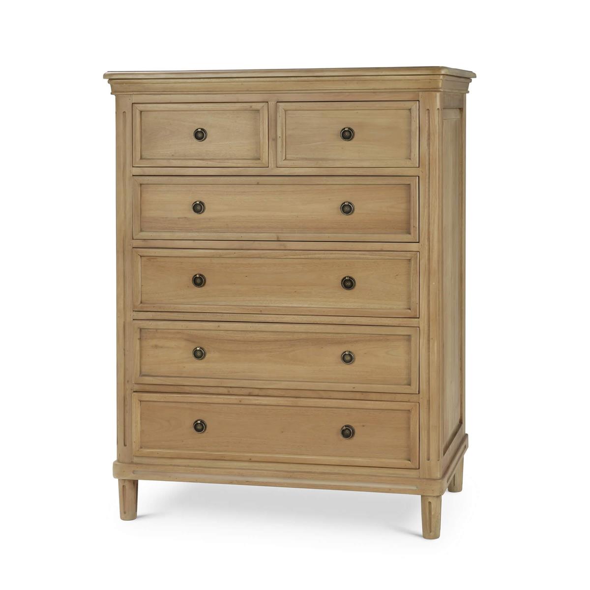 Bramble Hayward 6 Drawer Tall Boy — Fruit Wood