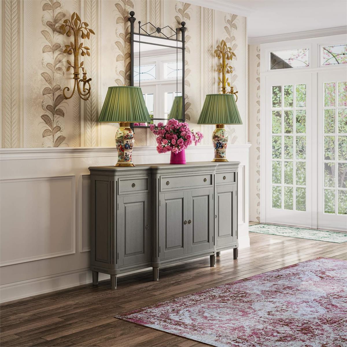 Bramble Hayward Media Cabinet — Grey Charleston