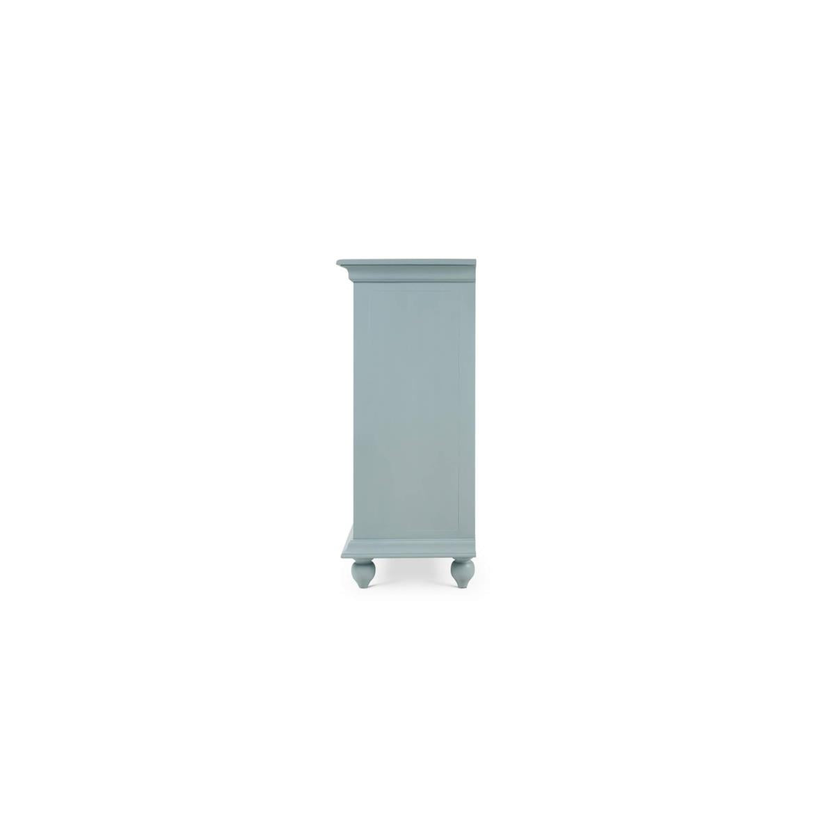 Bramble Hamilton 4 Door Buffet — Frosted Blue / True White *