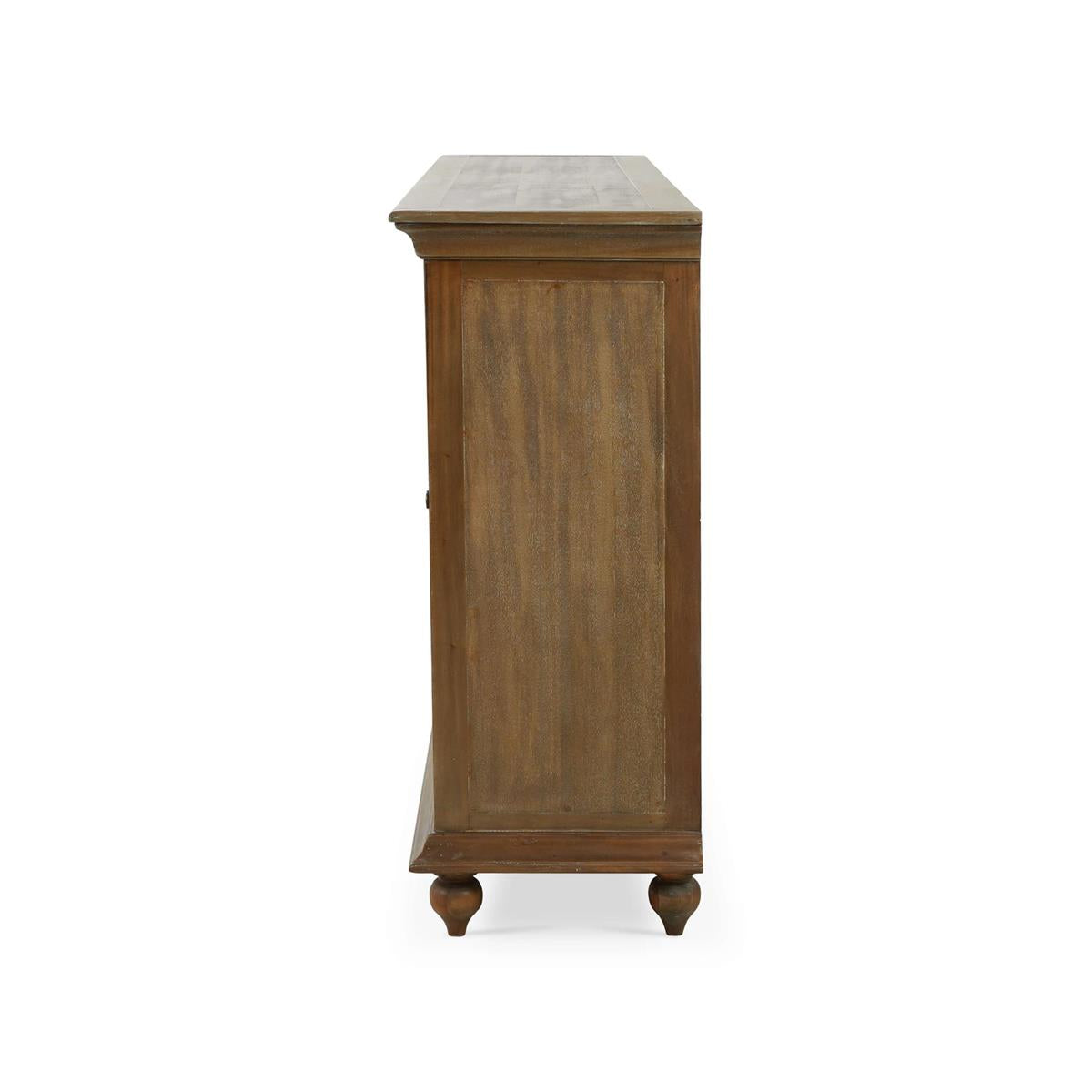 Bramble Hamilton 4 Door Buffet — Straw Wash / Architectural White
