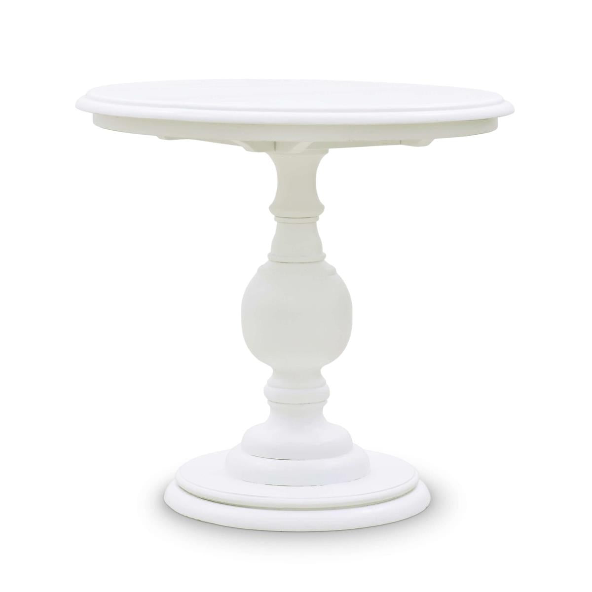 Bramble Gloucester Lamp Table — Architectural White / Light Distressed