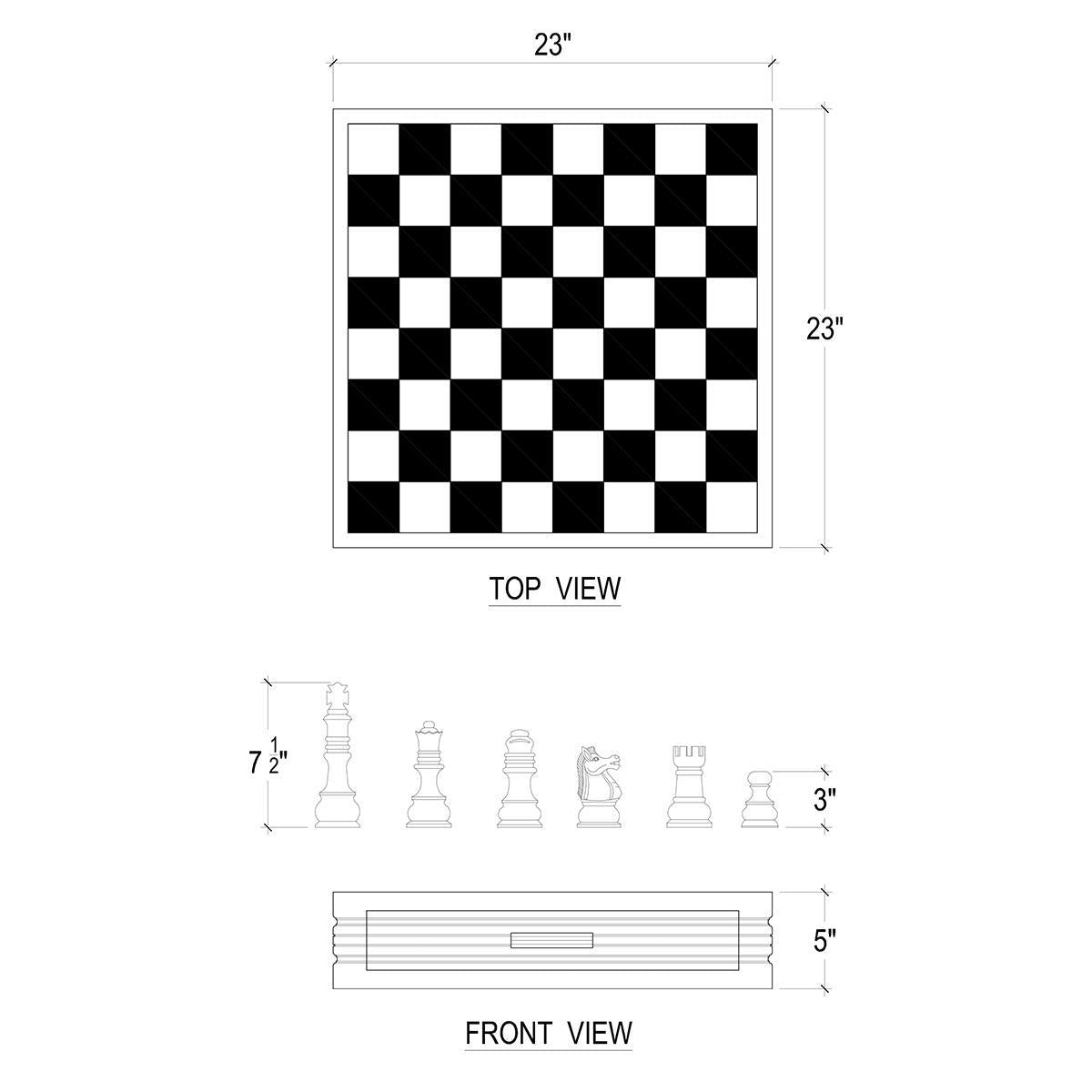 Bramble Anna Chess Set — White Harvest / Black Harvest