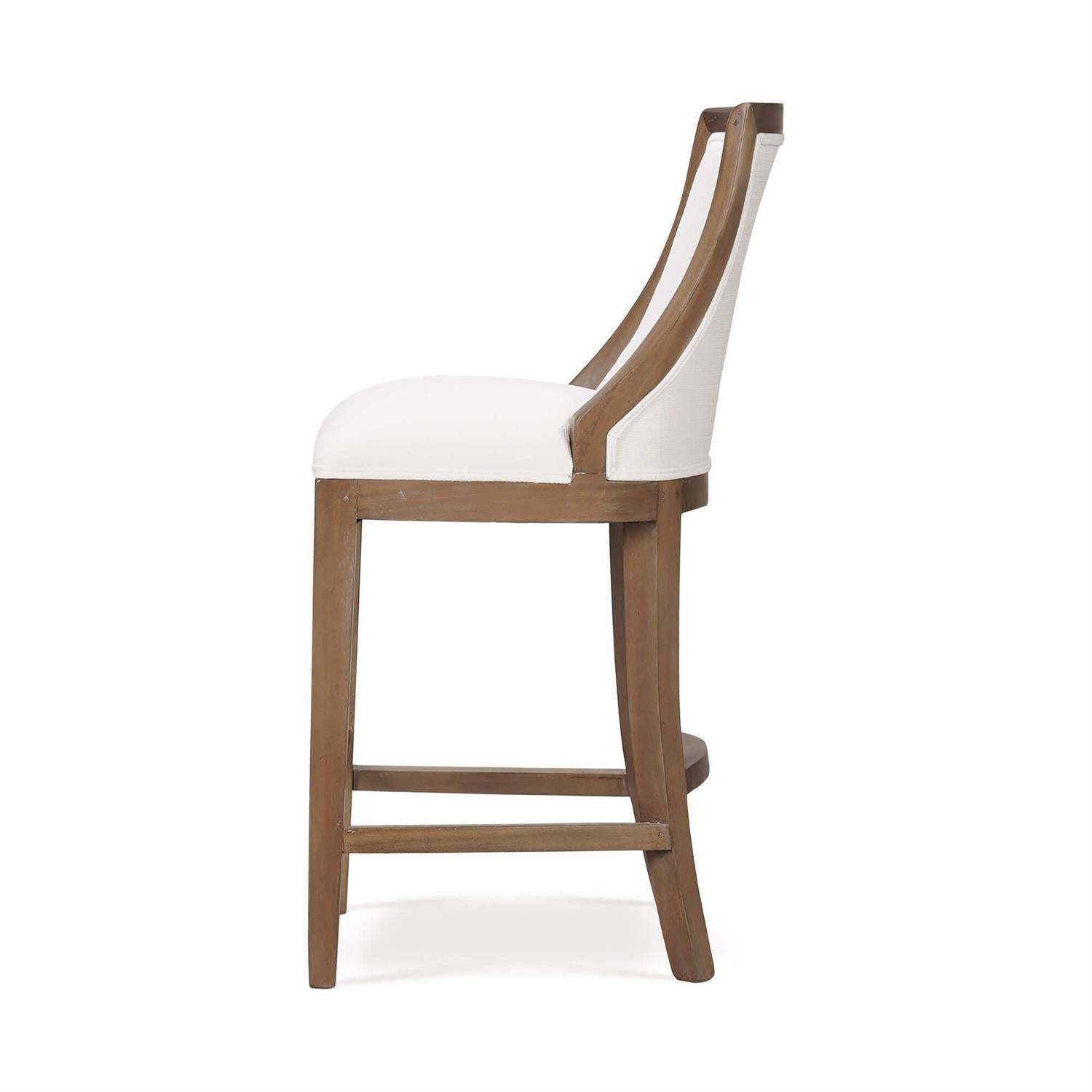 Bramble Monarch Counter Stool — Straw Wash / Arctic