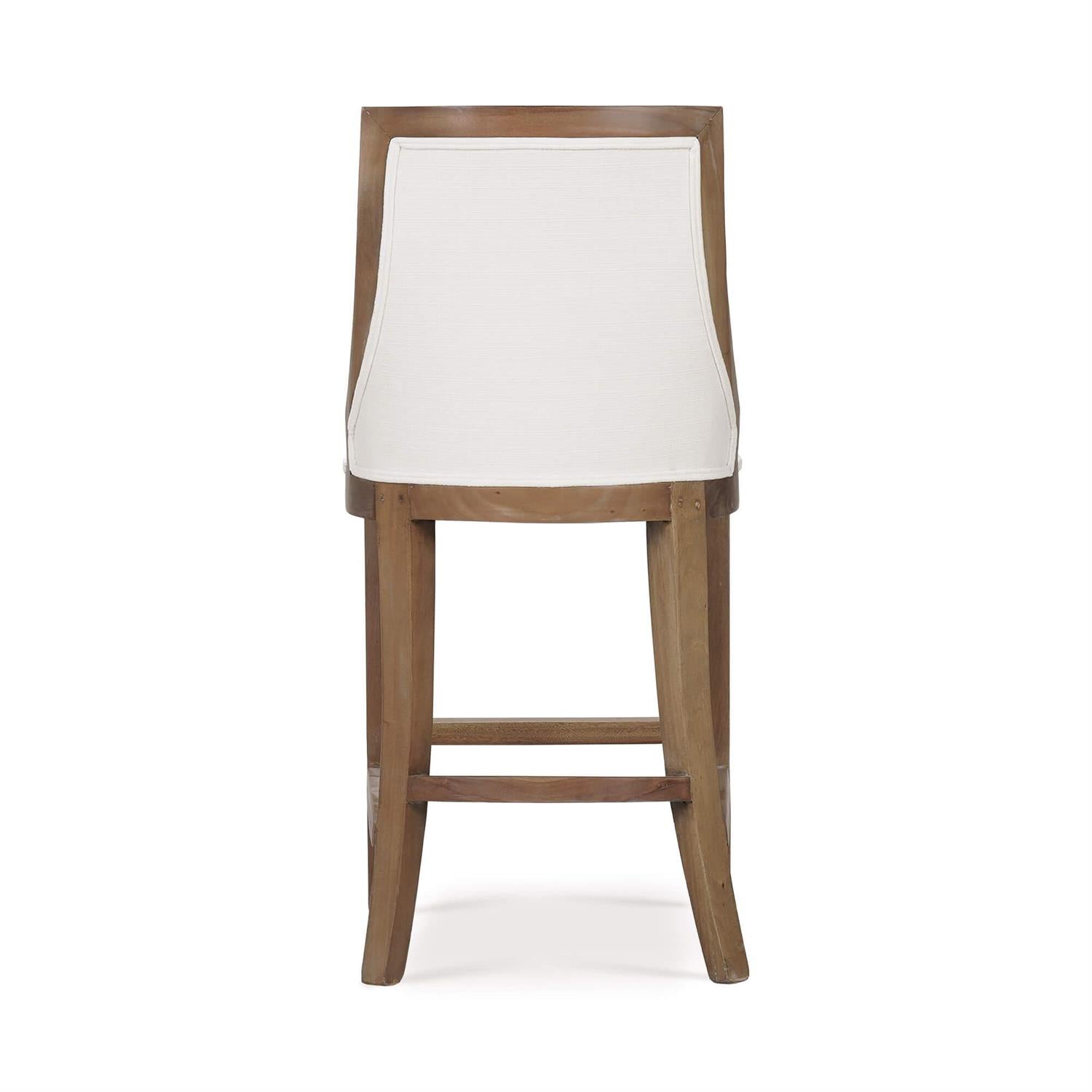 Bramble Monarch Counter Stool — Straw Wash / Arctic