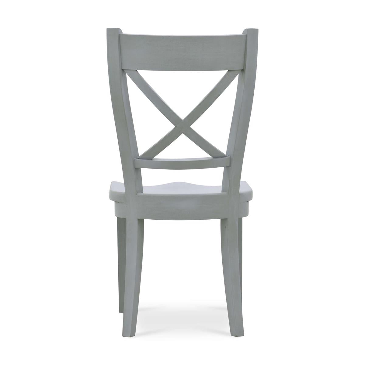 Bramble Summerset Chair w/ Wood Seat — Grey Charleston