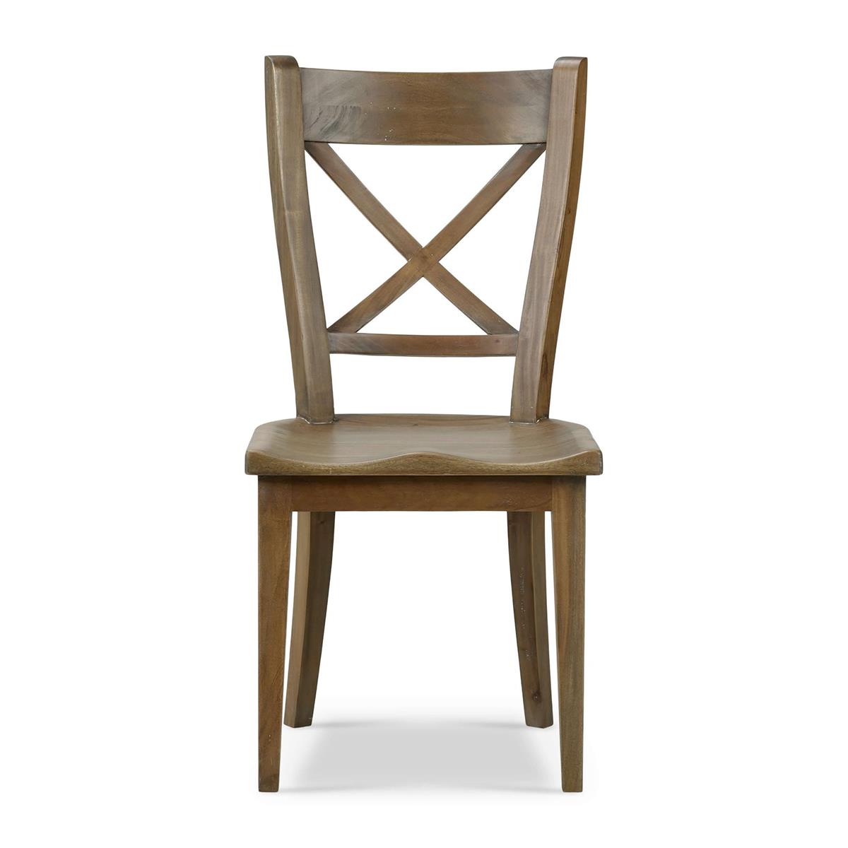 Bramble Summerset Chair w/ Wood Seat — Straw Wash
