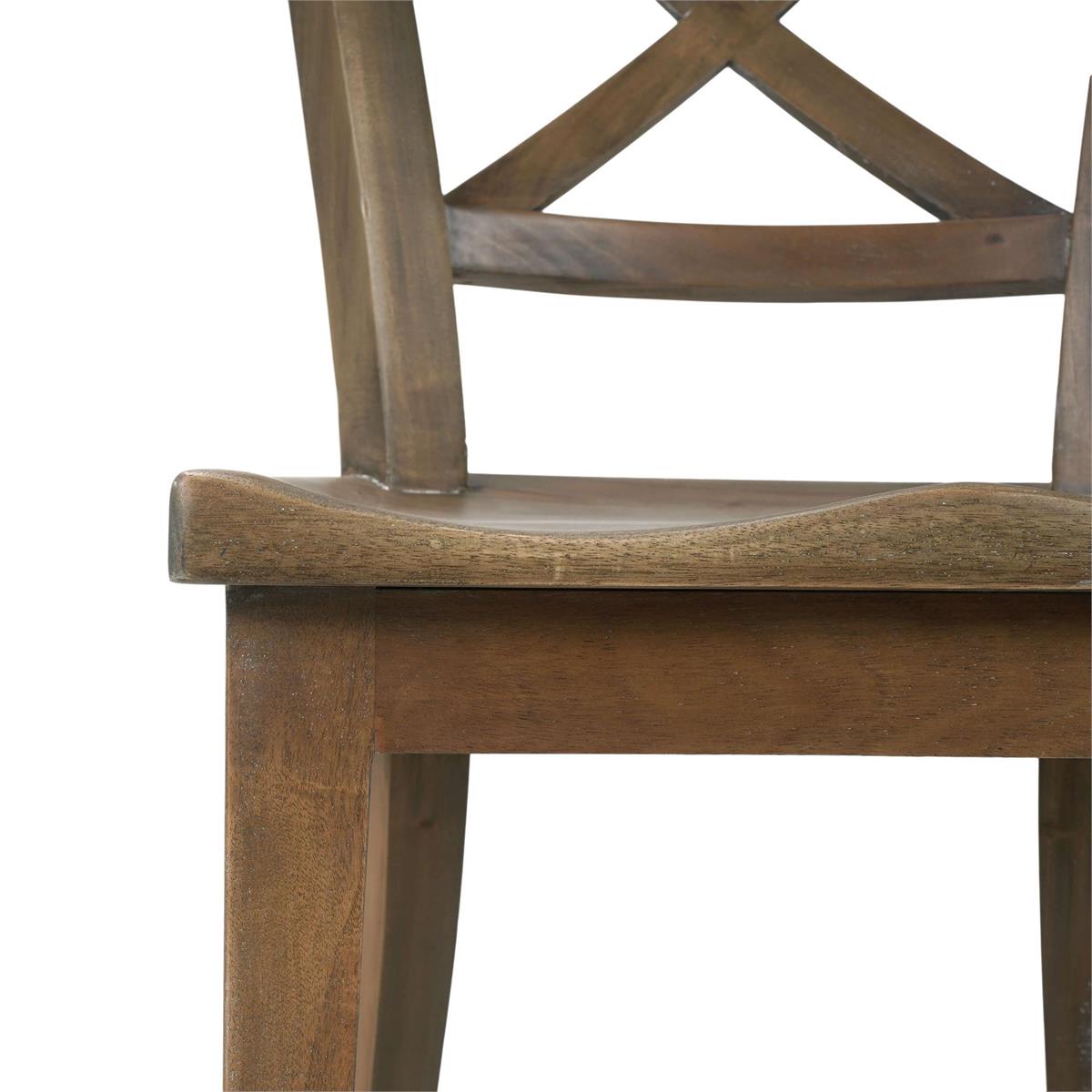 Bramble Summerset Chair w/ Wood Seat — Straw Wash