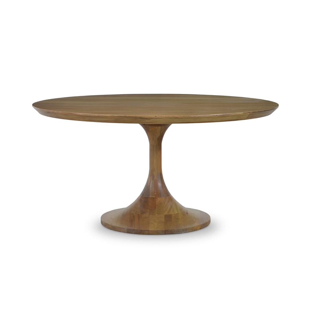 Bramble Pierre Round Dining Table 60'' — Antique French Oak
