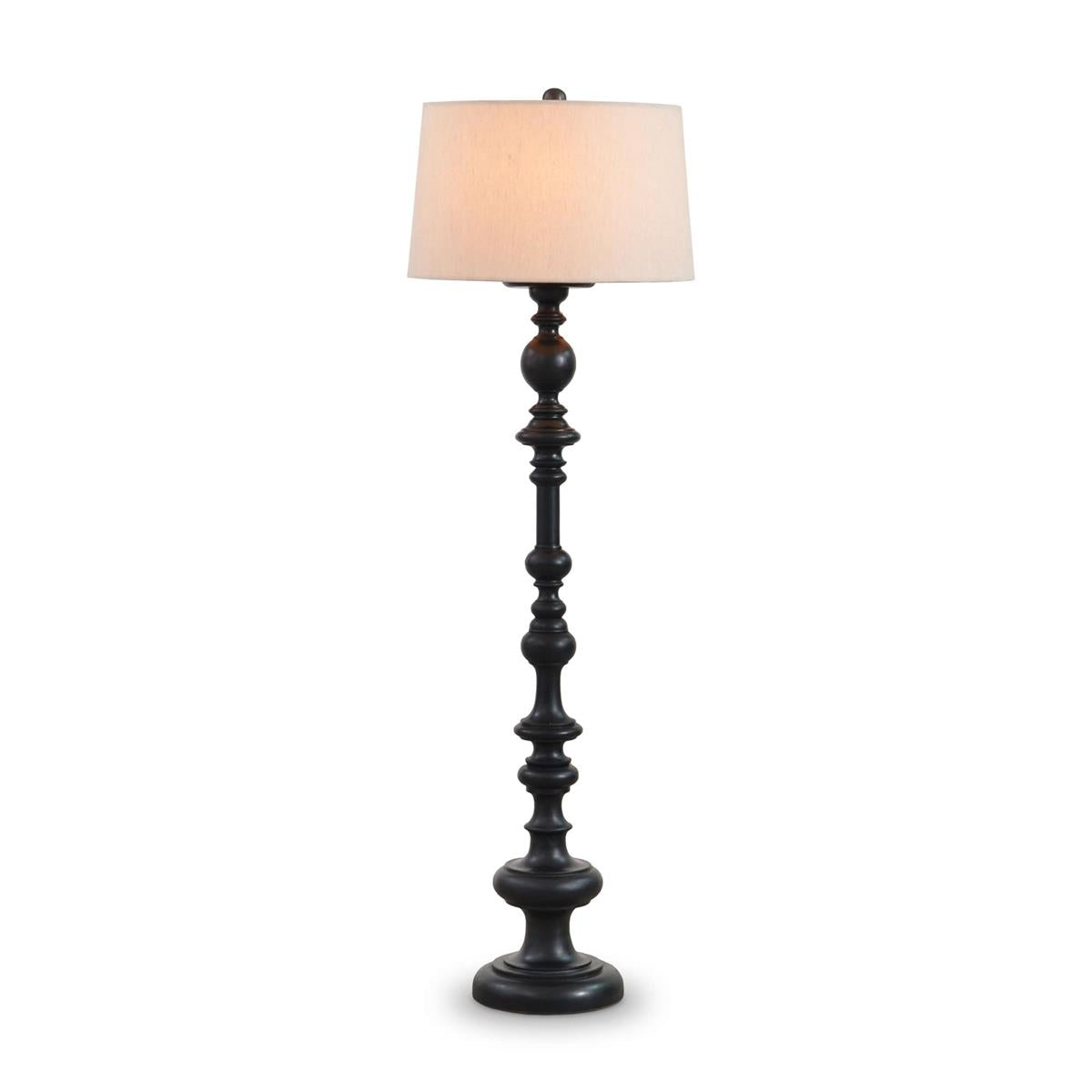 Bramble Bohemia Floor Lamp — Batavia Black / Pebble