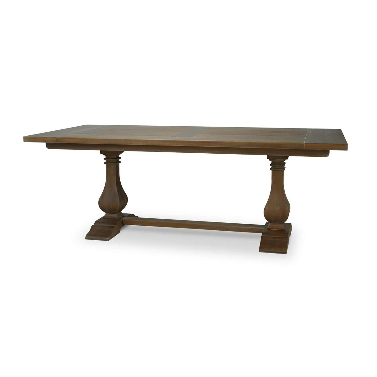 Bramble Trestle Dining Table 84'' — Straw Wash