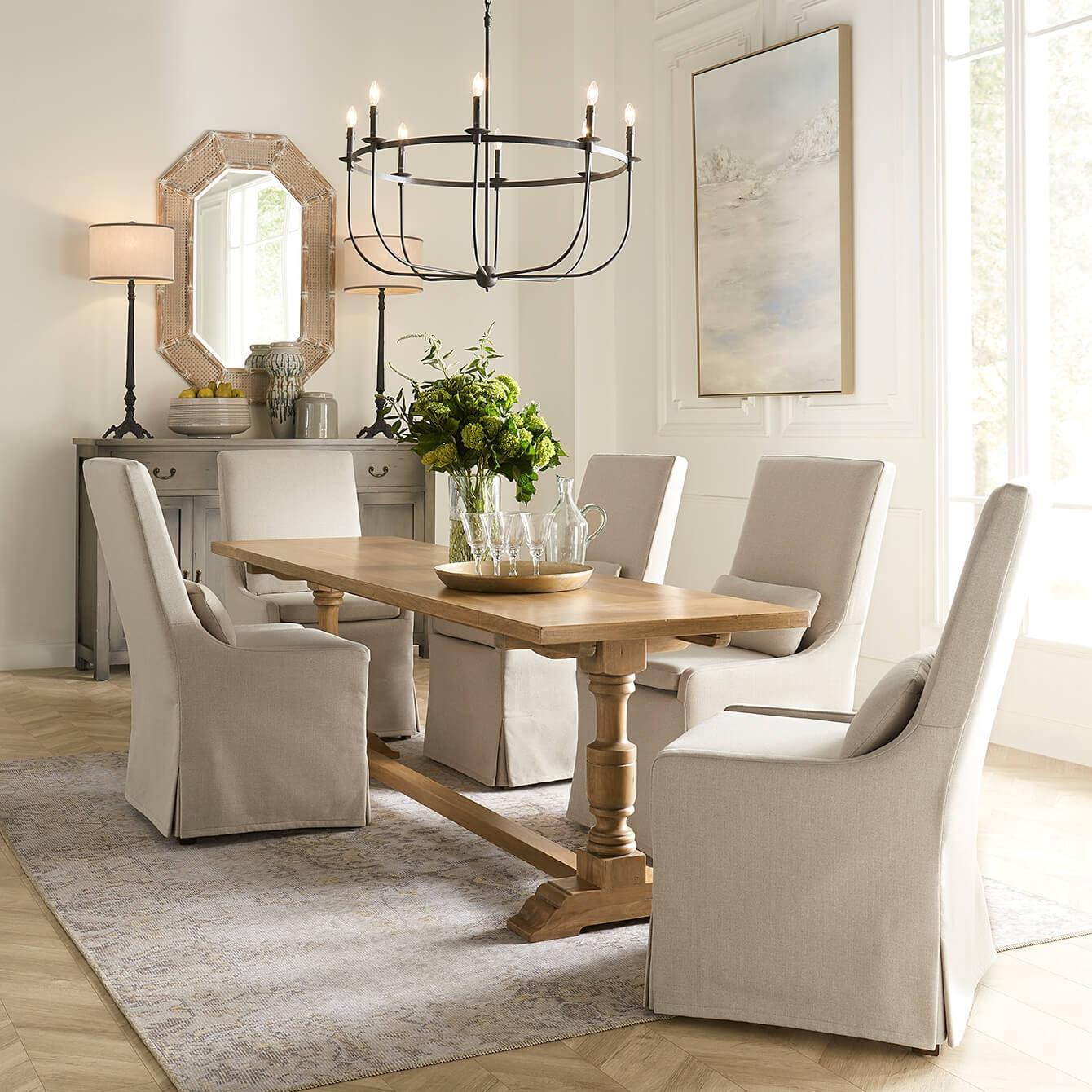 Bramble Sierra Modern Slipcovered Dining Chair w/o Castors — Camelot