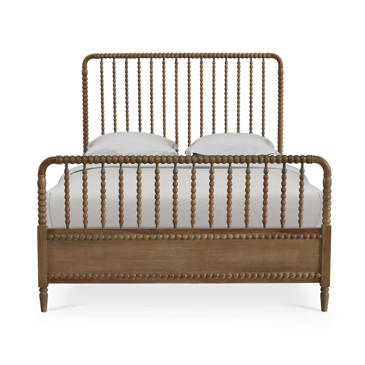 Bramble Cholet Bed Queen — Straw Wash