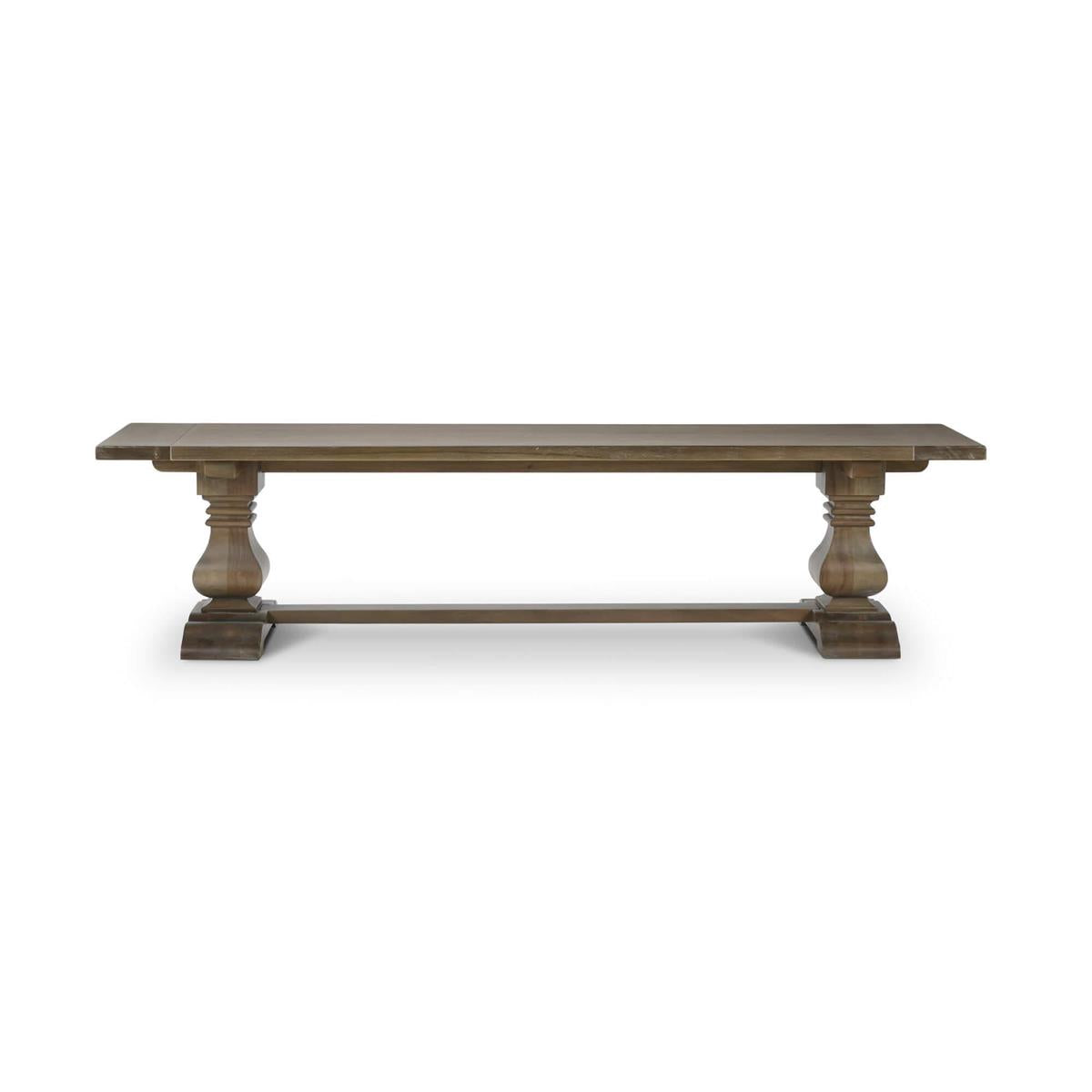 Bramble Trestle Dining Bench — Straw Wash
