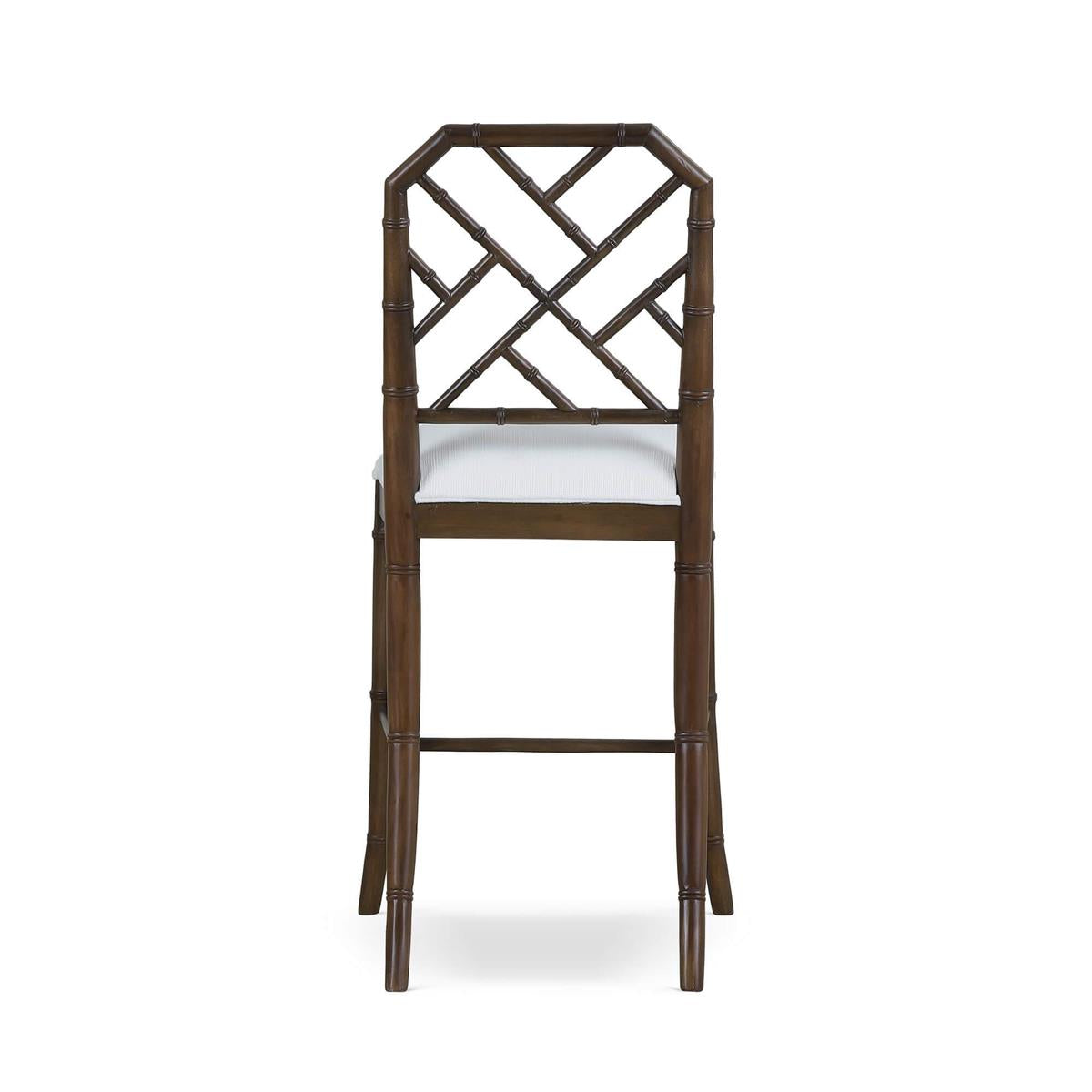 Bramble Martinique Counter Stool — Dark Walnut / Arctic