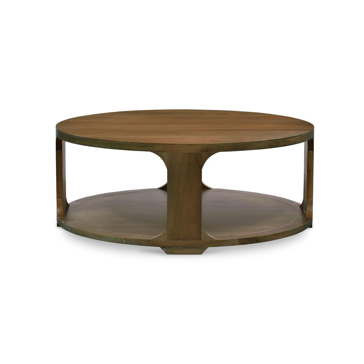Bramble Corte Round Coffee Table — Straw Wash