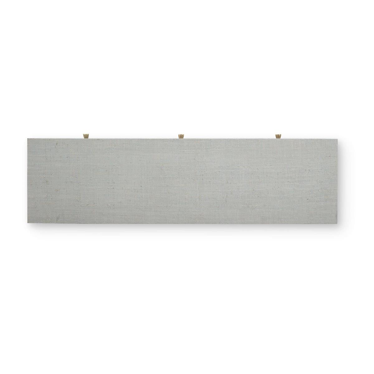 Bramble Kagu Console Table w/ Raffia — Raffia Pale Blue Wash