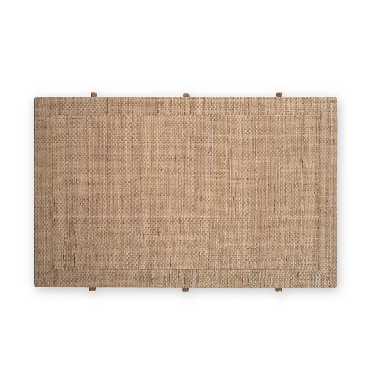 Bramble Kagu 6 Drawer Coffee Table w/ Natural Rattan — Rattan Natural