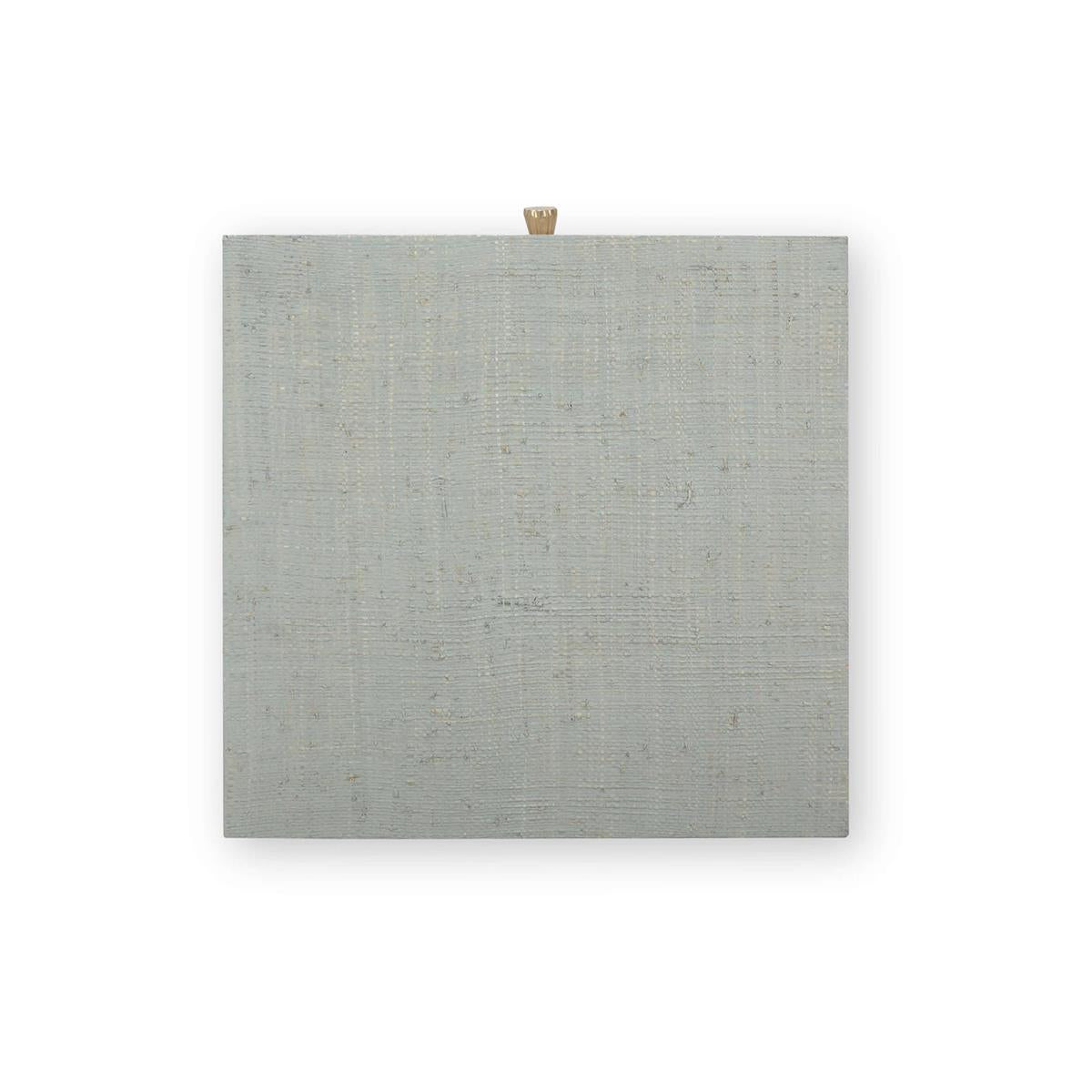 Bramble Kagu End Table w/ Raffia — Raffia Pale Blue Wash