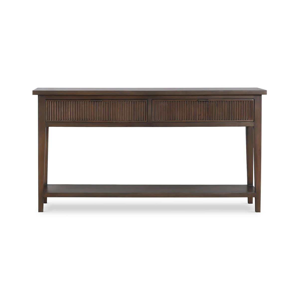 Bramble Kraton Console Table — Dark Walnut