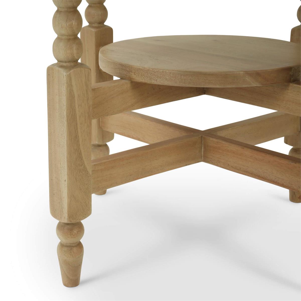 Bramble Cholet Round Side Table — Fruit Wood