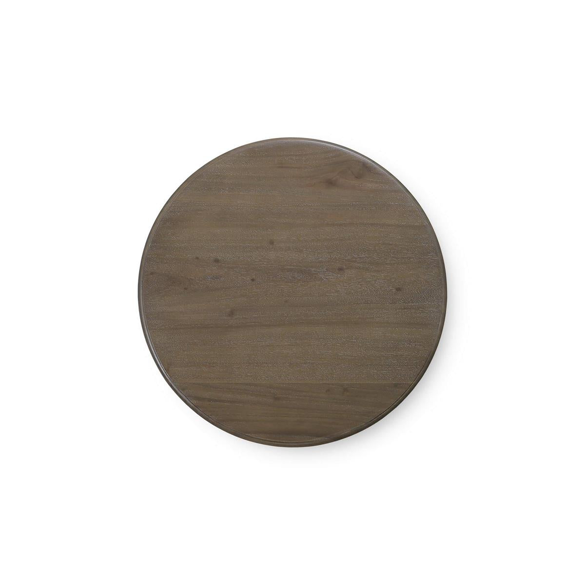 Bramble Cholet Round Side Table — Straw Wash
