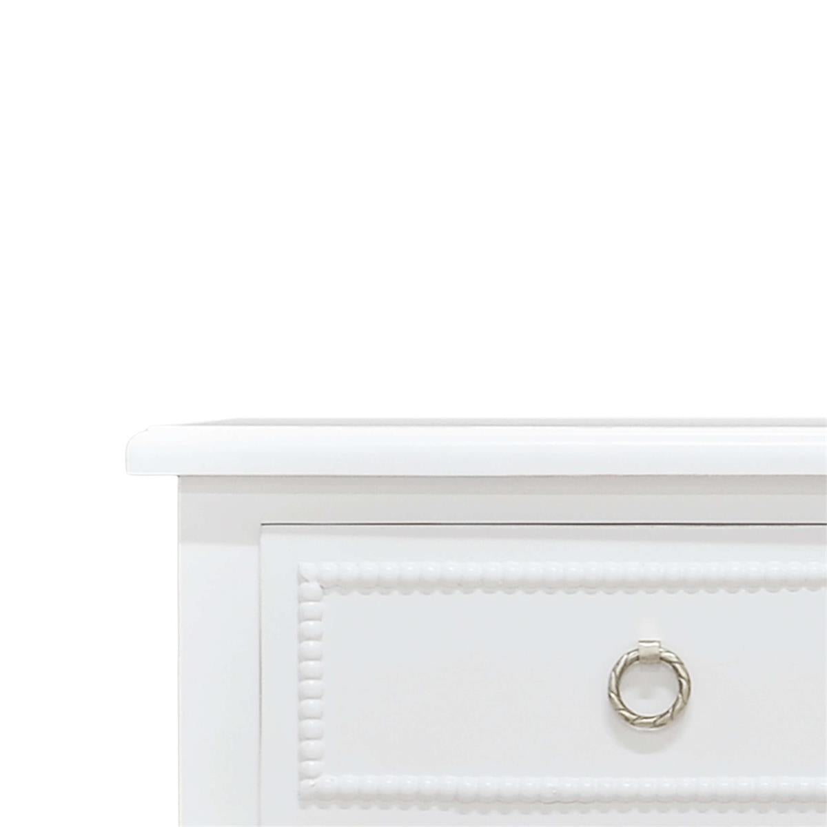 Bramble Cholet 5 Drawer Dresser — Architectural White / Light Distressed