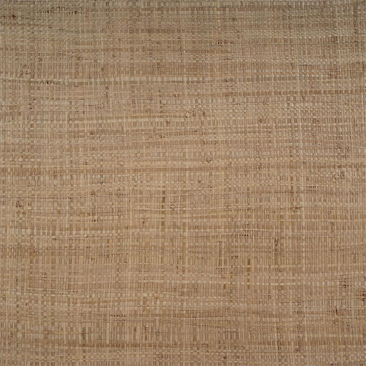 Bramble Pierre Mid Century Buffet/Media w/ Raw Raffia and Straw — Raffia Raw / Straw Wash