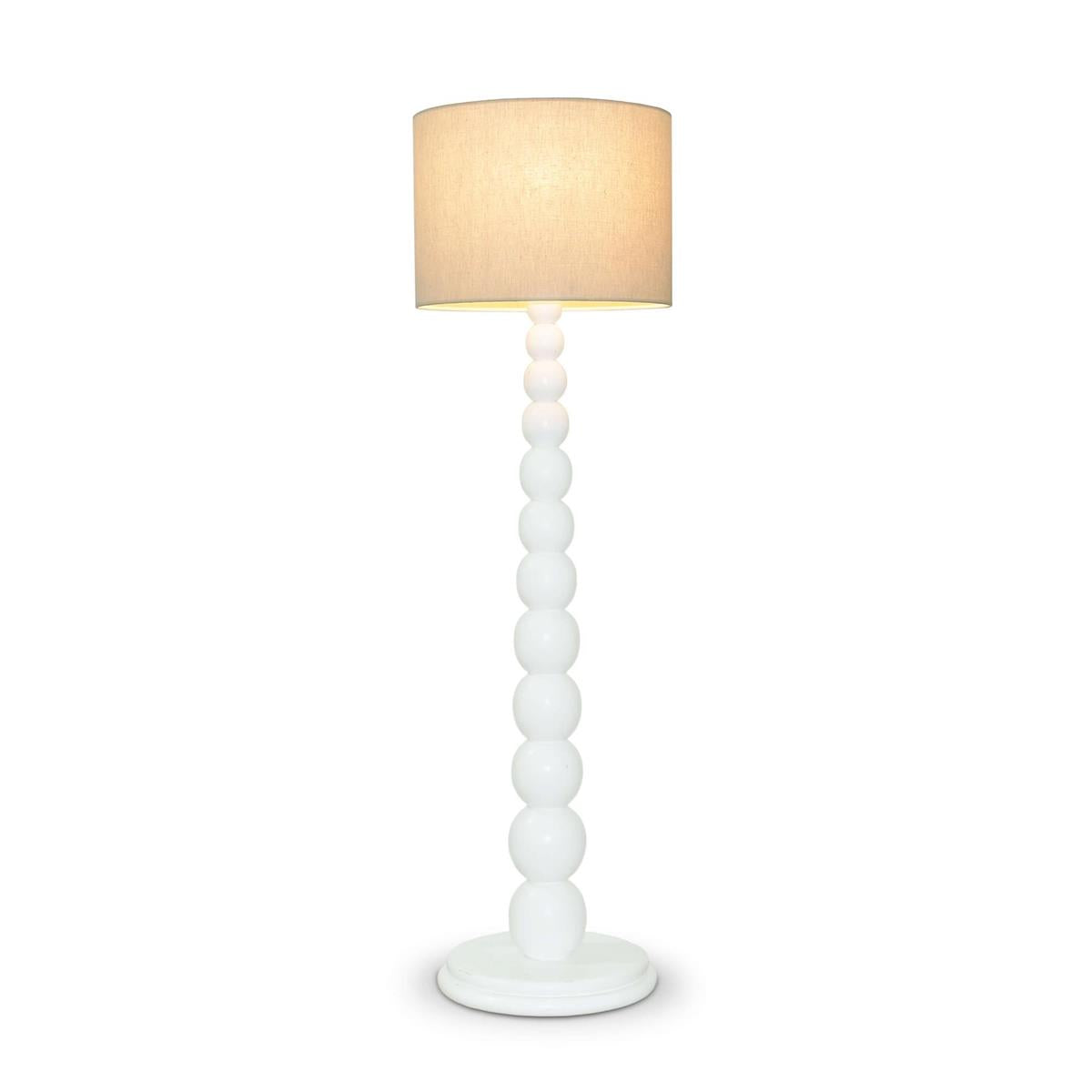 Bramble Cholet Floor Lamp — Architectural White / Pebble