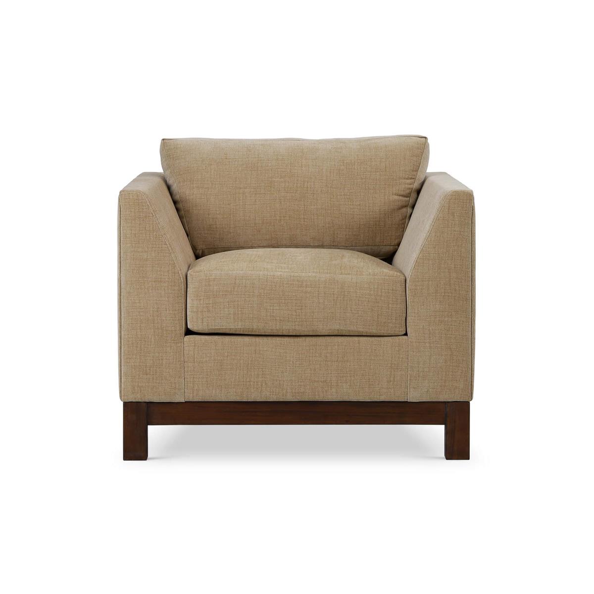 Bramble Aberdeen Chair — Dark Walnut / Thames French Yellow