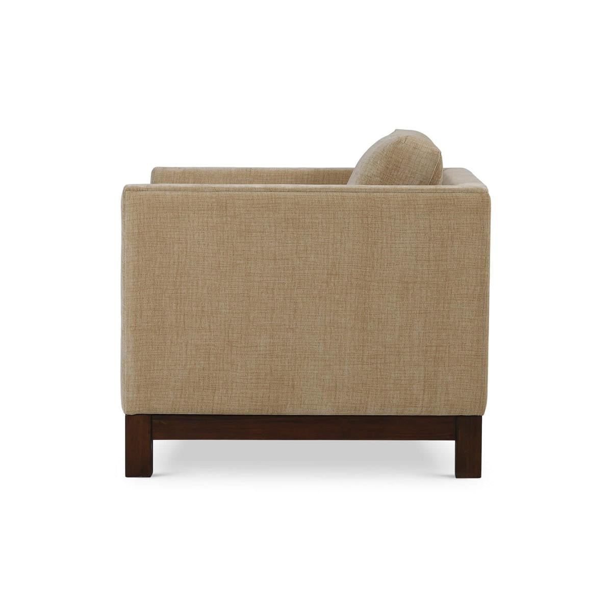 Bramble Aberdeen Chair — Dark Walnut / Thames French Yellow