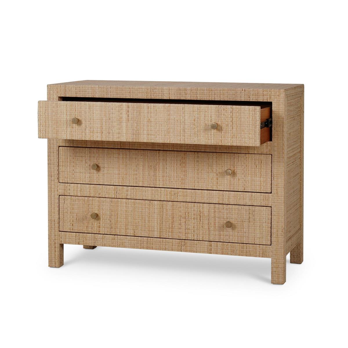 Bramble Kagu 3 Drawer Dresser Wrapped — Rattan Natural