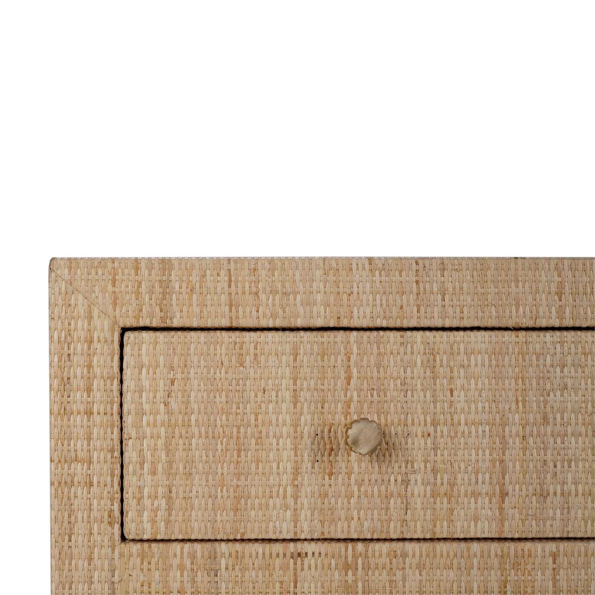 Bramble Kagu 3 Drawer Dresser Wrapped — Rattan Natural