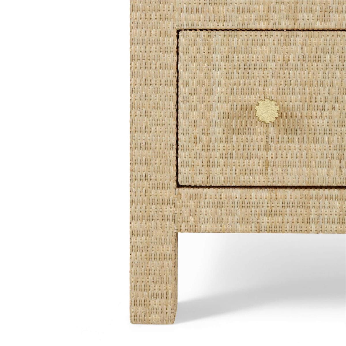 Bramble Kagu 6 Drawer Dresser w/ Rattan Natural — Rattan Natural