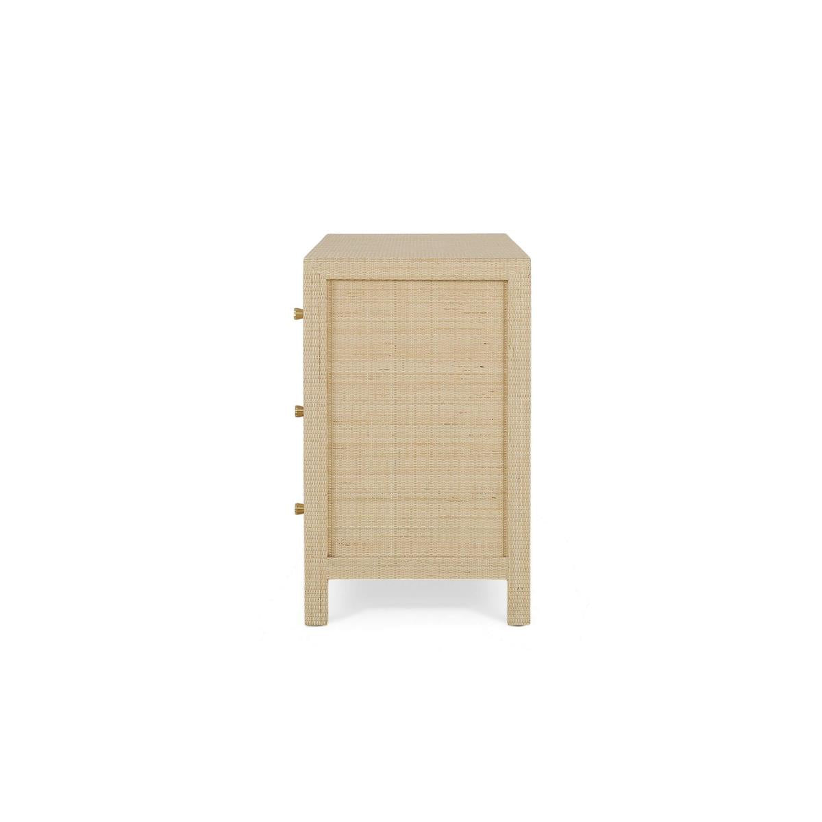 Bramble Kagu 6 Drawer Dresser w/ Rattan Natural — Rattan Natural
