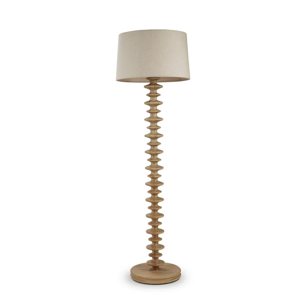 Bramble Milano Floor Lamp — Fruit Wood / Pebble