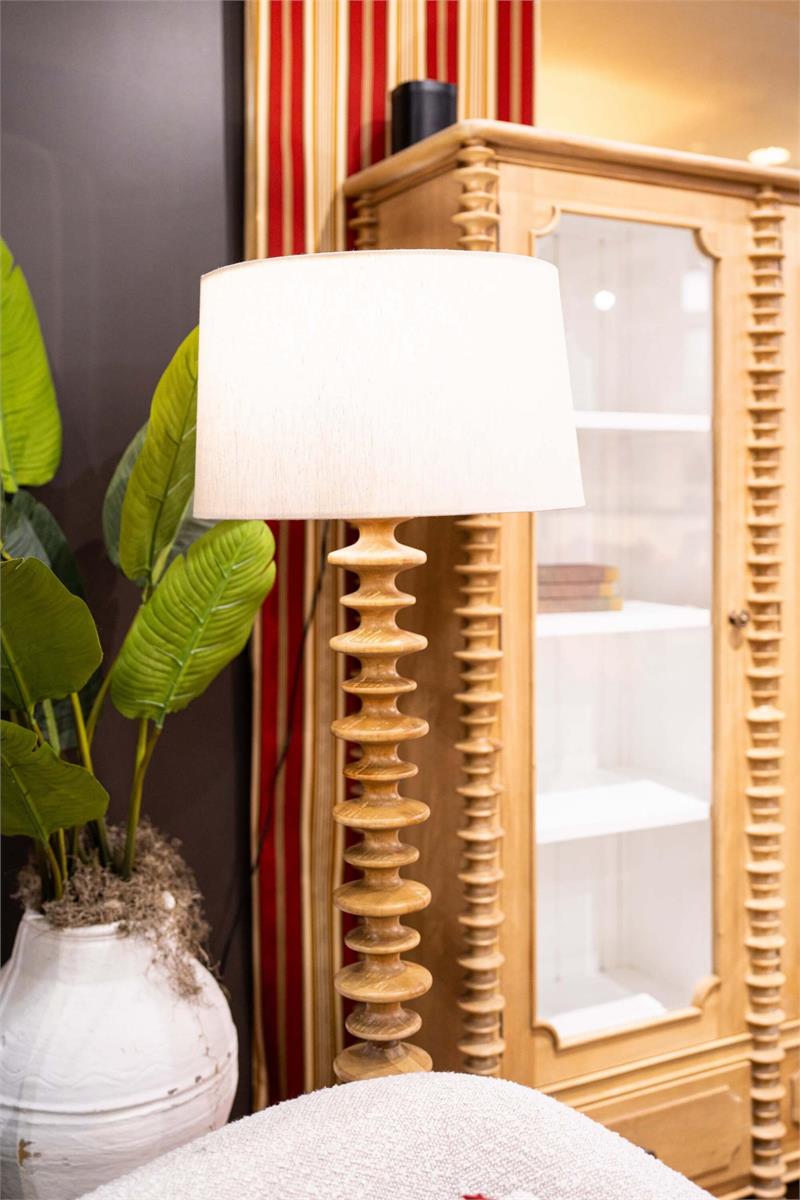Bramble Milano Floor Lamp — Fruit Wood / Pebble