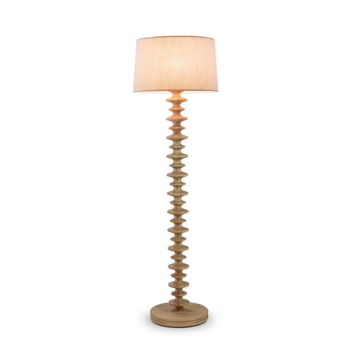 Bramble Milano Floor Lamp — Fruit Wood / Pebble