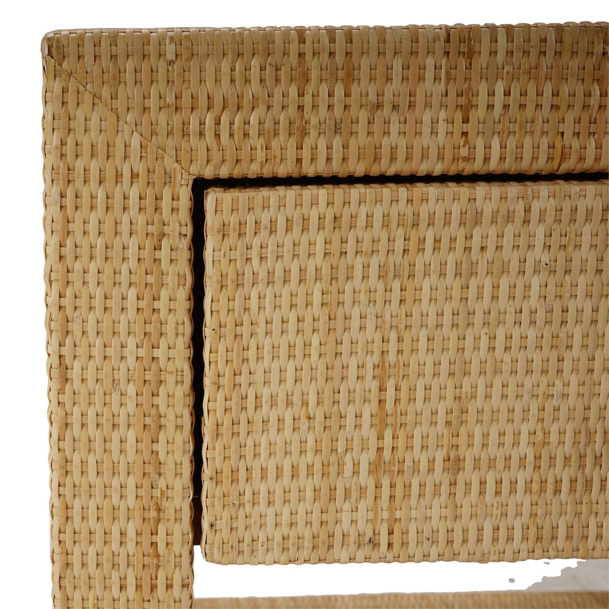 Bramble Kagu 1 Drawer Nightstand Wrapped — Rattan Natural