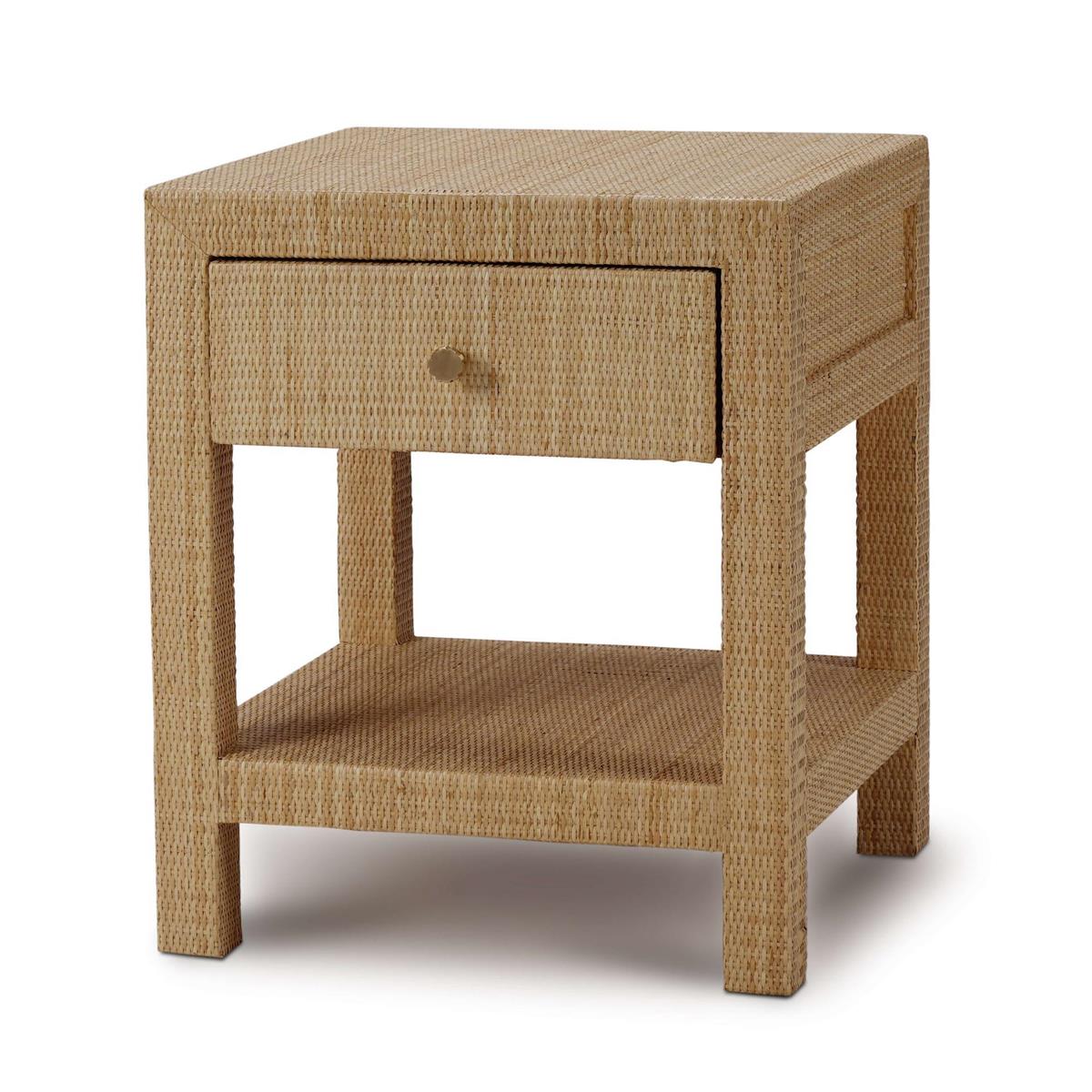 Bramble Kagu 1 Drawer Nightstand Wrapped — Rattan Natural