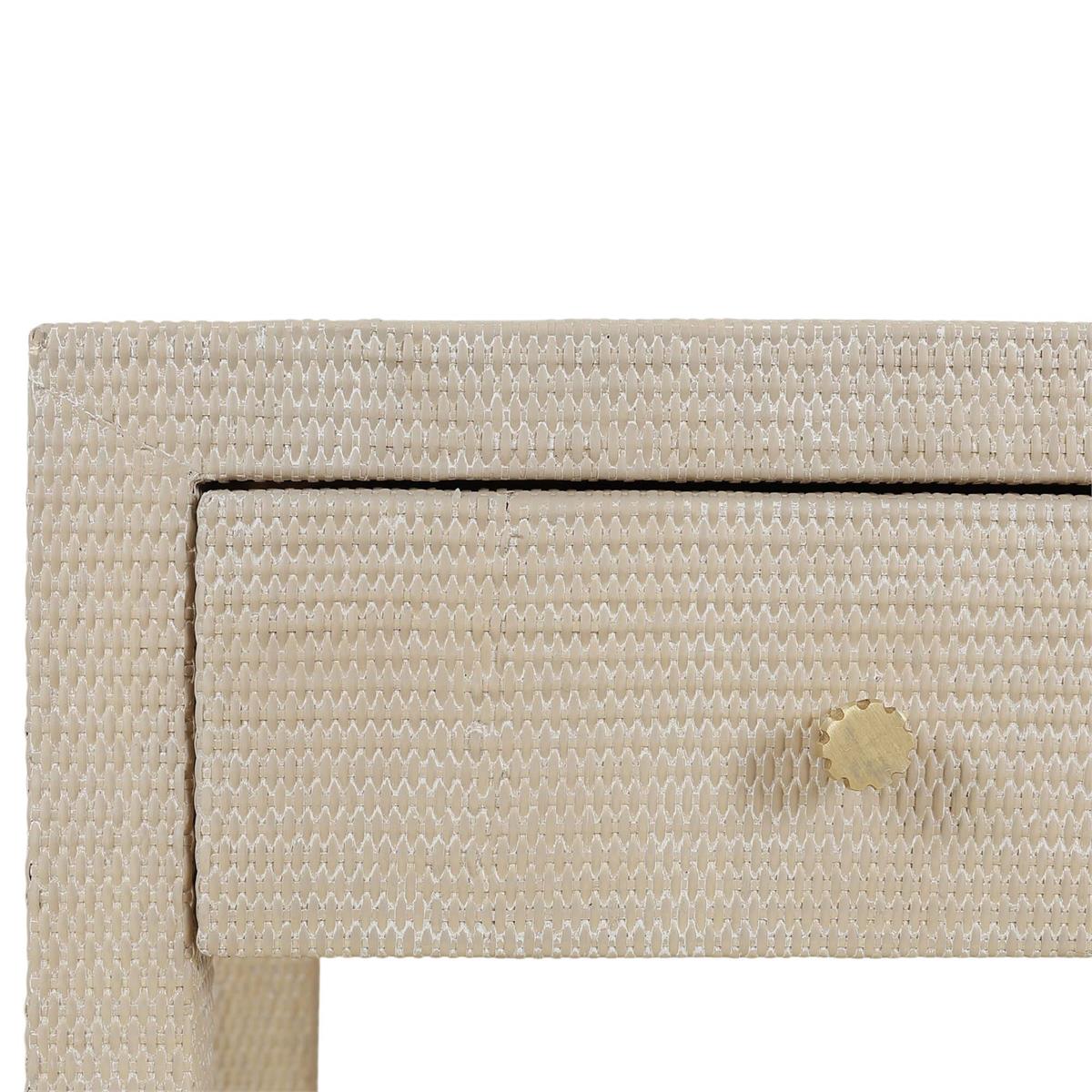 Bramble Kagu 1 Drawer Nightstand Wrapped — Rattan Sandbar