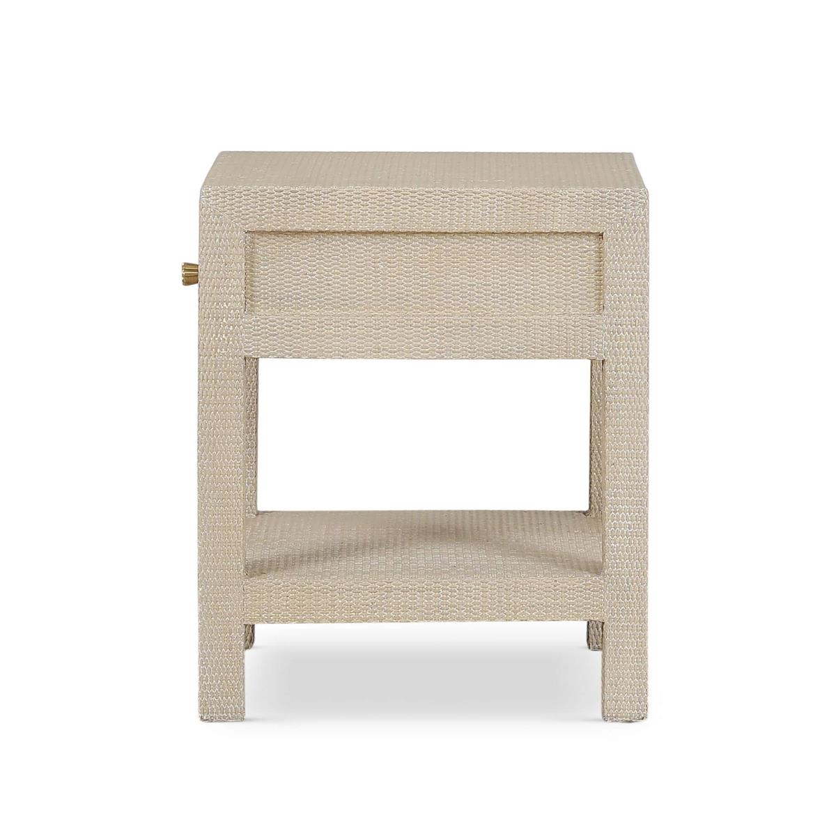 Bramble Kagu 1 Drawer Nightstand Wrapped — Rattan Sandbar