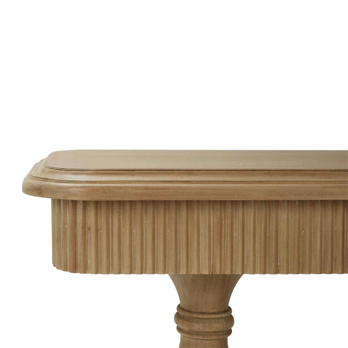 Bramble Kraton 2 Drawer Pedestal Console Table — Fruit Wood